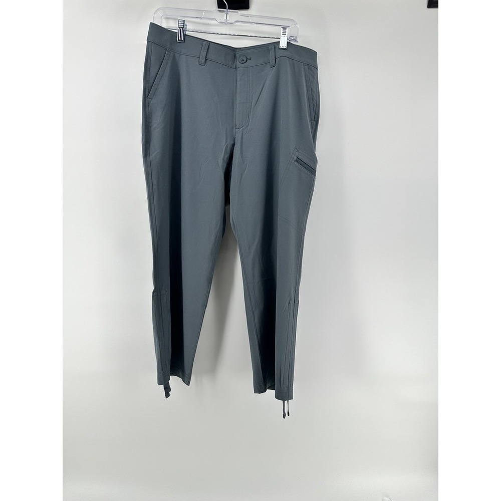 Eddie Bauer Stretch Ripstop Crop Pant Womens 10 Slate Gray Hiking Travel 1767954
